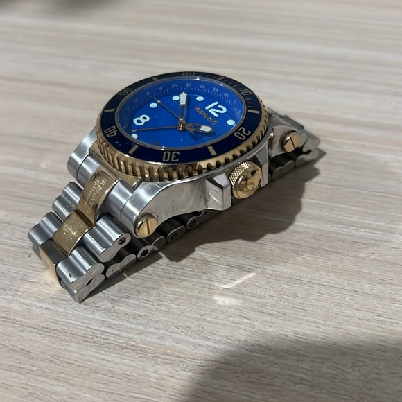 Renato Limited Edition T-Rex 50mm Swiss ETA 2824 Quartz Two-Tone Blue Dial - Picture 6 of 10